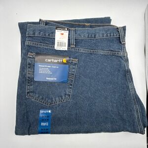 Carhartt B460 DPS Relaxed Fit Straight Leg Jeans Mens 54x30 Blue Denim